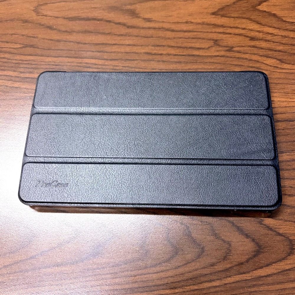 ProCase Black Slim Folio Stand Tablet Case Tri-Fold Smart Cover 8.25x5.25in